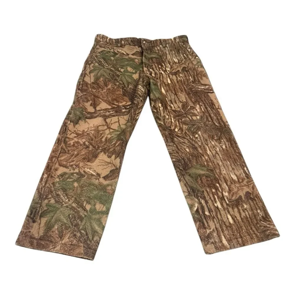 Vintage Cabela’s Whitetail Clothing USA Made Gore-Tex Camo Hunting Pants Mens Lg